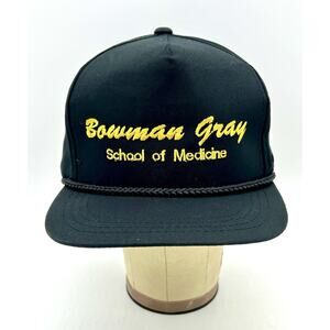 Vintage Bowman Gray School Of Medicine Hat Cap Snapback Trucker Yupoong
